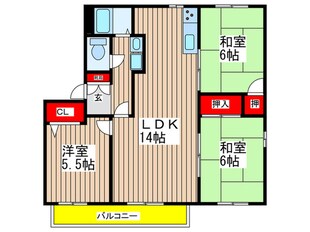 パークハイツ瑞穂Ｂ棟の物件間取画像